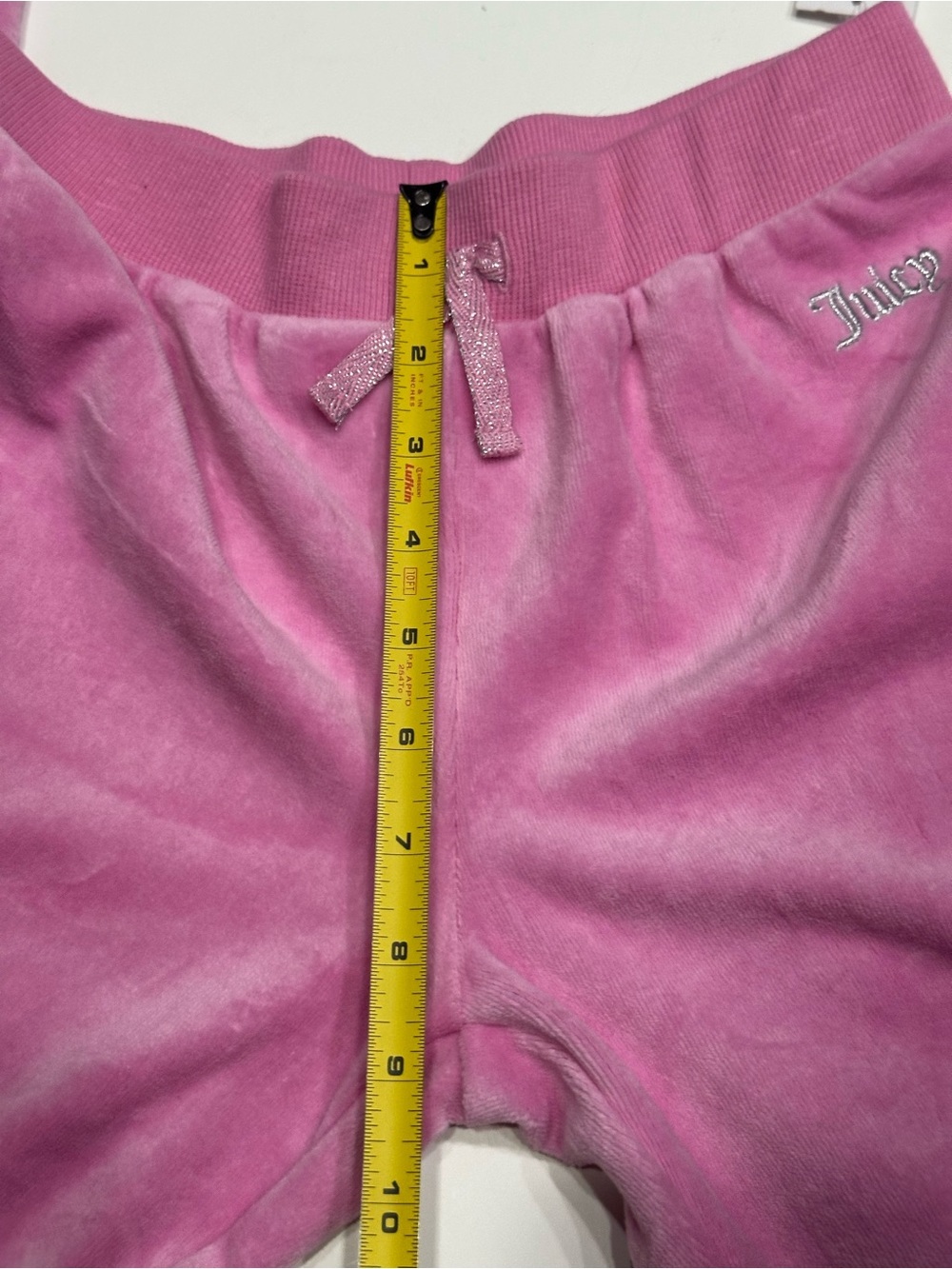 NEW, JUICY COUTURE Youth Girls Size 12 Velour Track Pink Pants Violet Tulle - Picture 11 of 13